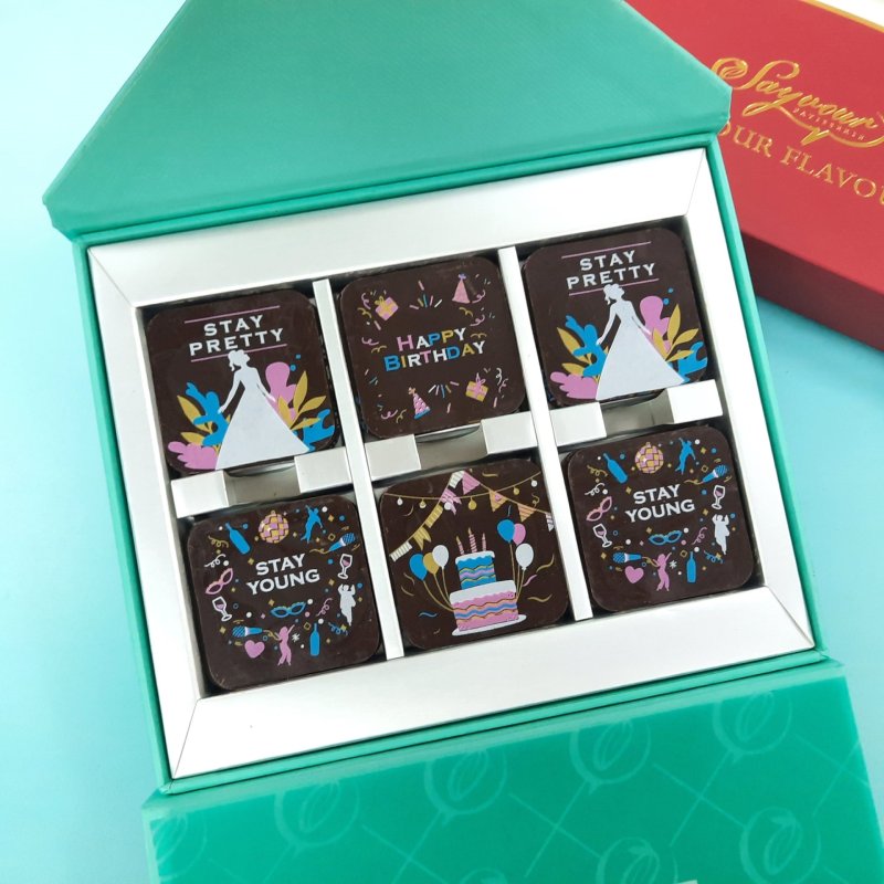 hbd+stay pretty+stay young+cake_24pcs_blue_square