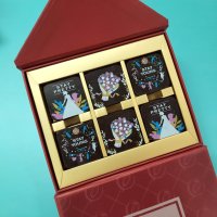 stay pretty+stay young+flower_24pcs_red_square