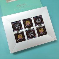 Love You+Bless You_12pcs_blue_square