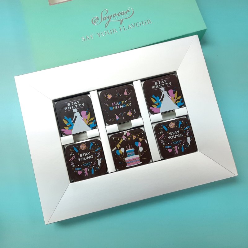 hbd+stay pretty+stay young+cake_12pcs_blue