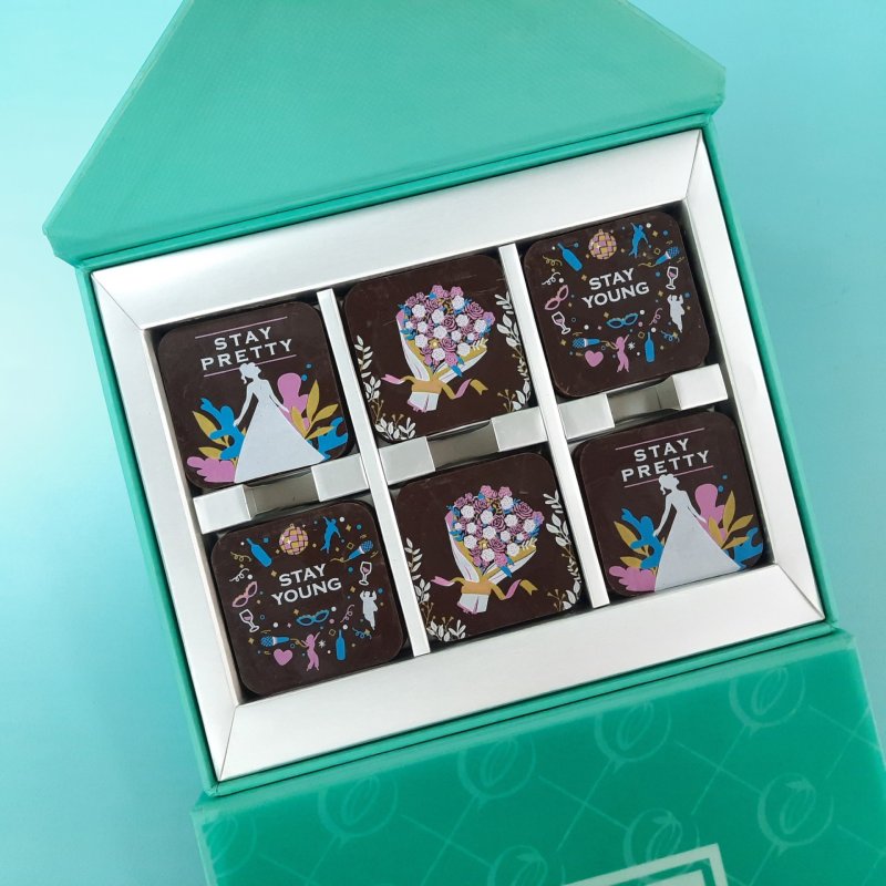 stay pretty+stay young+flower_24pcs_blue_square