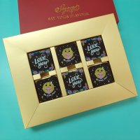 Love You+Bless You_12pcs_red_square